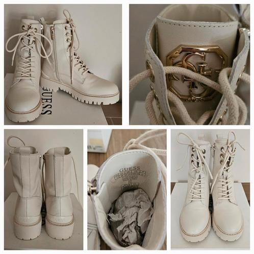 Splinternieuwe offwhite bottines Guess, Kleding | Dames, Schoenen, Nieuw, Lage of Enkellaarzen, Ophalen of Verzenden