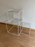 Max Sauze Isocele - set vintage design bijzettafels, Huis en Inrichting, Tafels | Bijzettafels, Ophalen, Minder dan 45 cm, Minder dan 55 cm