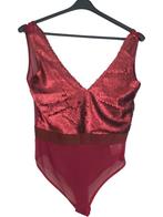 Glo-story glitter lovers body wijnrood S/M, Kleding | Dames, Ondergoed en Lingerie, Glo-story, Verzenden, Rood, Body of Korset