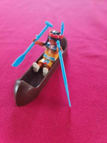 Playmobil indiaan met kano 