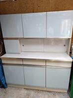 Vintage babyblauwe keukenkast, Huis en Inrichting, Kasten | Wandmeubels, Ophalen, Gebruikt, 150 tot 200 cm, 150 tot 200 cm