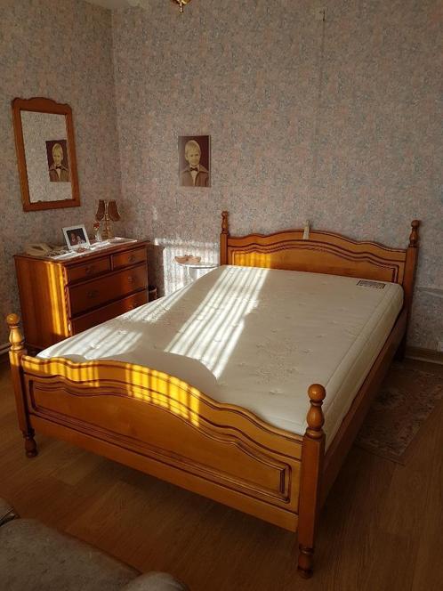 chambre à couché complète bois, Maison & Meubles, Chambre à coucher | Chambres à coucher complètes, Utilisé, Deux personnes, Enlèvement