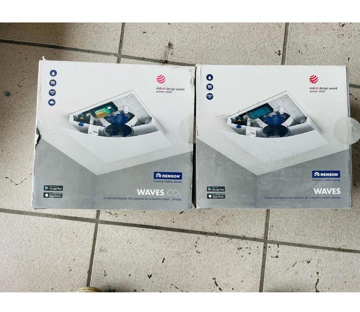 Renson Waves CO₂ decentrale ventilator, Doe-het-zelf en Bouw, Ventilatie en Afzuiging, Nieuw, Ventilator, Ophalen of Verzenden