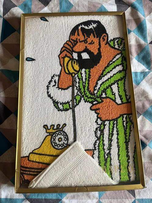 verzamelobject handdoek Kapitein Haddock - uit Kuifje, Hobby en Vrije tijd, Borduren en Borduurmachines, Zo goed als nieuw, Ophalen