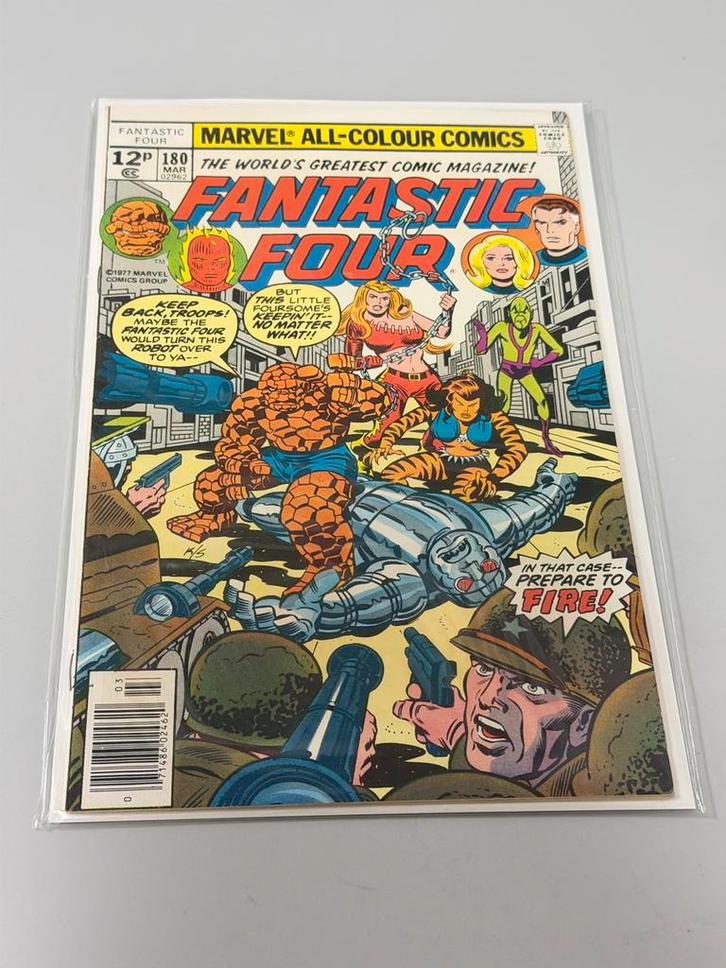 Fantastic Four #180 (Marvel) March 1977 Engelse Comic strip, Boeken, Strips | Comics, Zo goed als nieuw, Eén comic, Amerika, Ophalen of Verzenden