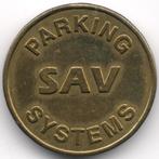 Parkeermunt : België : Parking SAV Systems (Gent)  Diameter, Postzegels en Munten, Penningen en Medailles, Ophalen of Verzenden