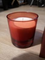 2 grote kaarsen zoete geur, Nieuw, Ophalen of Verzenden, Kaars, Minder dan 25 cm