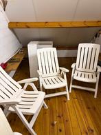 3 opvouwbare tuinstoelen, Tuin en Terras, Tuinstoelen, Ophalen, Zo goed als nieuw, Plastic, Inklapbaar