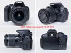 Boitier photo EOS 700D avec 2 objectifs et divers accessoire, 4 à 7 fois, Reflex miroir, Canon, 18 Mégapixel