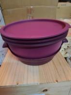 tupperware bordeaux 4-delige kookpot voor microgolf oven, Ophalen of Verzenden, Gebruikt, Schaal