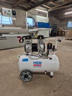 HBM Low noise compressor 232L/min 8bar 230v 50L tank, Doe-het-zelf en Bouw, Ophalen, 6 tot 10 bar, Zo goed als nieuw, 25 tot 100 liter