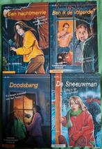 4 x Kluitman thriller jeugdboekjes, Utilisé, Enlèvement ou Envoi