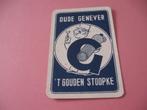1 oude losse speelkaart 't Gouden Stoopke Genever (135), Comme neuf, Carte(s) à jouer, Enlèvement ou Envoi