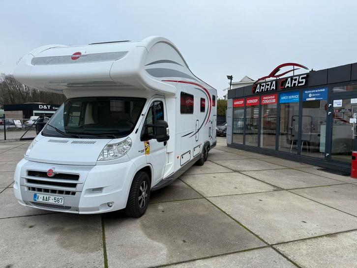 Burstner Argos 2012 3 liter automaat 180 pk 6plaatsen, Caravans en Kamperen, Mobilhomes, Bedrijf, Fiat, Automaat, Oven, Luifel