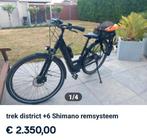 Elektrische fiets zwart trek, Fietsen en Brommers, Gebruikt, Versnellingen, 50 tot 53 cm, Ophalen