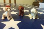 Trois adorables petits chiens collection Milto 1993, Comme neuf, Chien ou Chat, Statue ou Figurine, Enlèvement ou Envoi