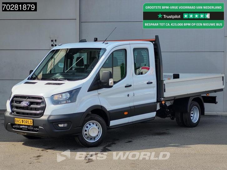 Ford Transit 170pk Automaat Dubbel Cabine 3500kg Trekhaak Op, Auto's, Bestelwagens en Lichte vracht, Bedrijf, Te koop, Achteruitrijcamera