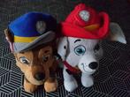 2 Paw Patrol knuffels: Marshall en Chase, Nickelodeon, Kinderen en Baby's, Speelgoed | Knuffels en Pluche, Ophalen of Verzenden