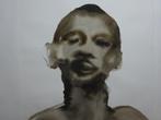Stephanie Hin, aquarel / lavis, 50 x 36, Figuur 2001, Antiek en Kunst, Kunst | Schilderijen | Modern, Ophalen of Verzenden