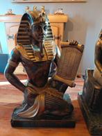 2 mooie en grote farao beelden, Ophalen of Verzenden