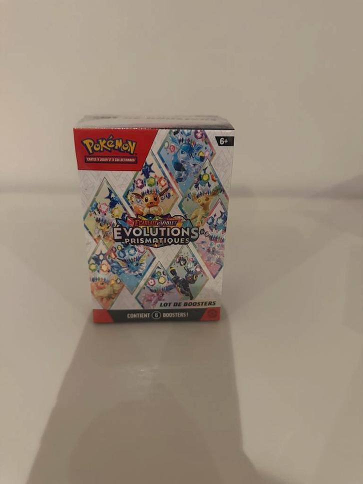 Bundle 6 boosters evolutions prismatiques FR, Hobby en Vrije tijd, Verzamelkaartspellen | Pokémon, Zo goed als nieuw, Boosterbox