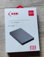 SSK 2,5" SSD/HDD USB 3.0 behuizing aluminium (2 beschikbaar), Computers en Software, Harde schijven, Nieuw, Extern, Ssk, HDD