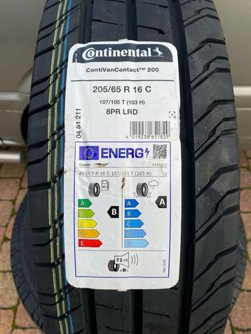 205/65 R16 C 107/105T - 103H CONTINENTAL Van 200 ** NIEUW ** disponible aux enchères