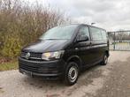 VW T6 Transporter  Lang Euro 6d - 9 Zit*Airco*Garantie*Leder, Auto's, Monovolume, 4 cilinders, Zwart, Transporter
