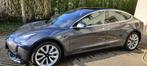 Tesla Model 3 01/2020 AWD Long-Range + nieuwe wallbox, Te koop, Zilver of Grijs, Berline, Kunstmatig leder