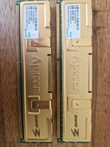 Ddr 3 2gb per ram, Informatique & Logiciels, Mémoire RAM, Enlèvement ou Envoi, Comme neuf, DDR