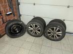 4 zomebanden 225/55 R17  met velgen citroen C5 + reserveband, Auto-onderdelen, Banden en Velgen, Ophalen, Gebruikt, Band(en)
