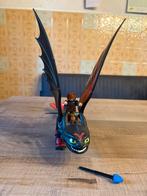 Playmobiel draak tandloos, toothless met pijl, licht en pop, Ophalen of Verzenden, Zo goed als nieuw, Los Playmobil