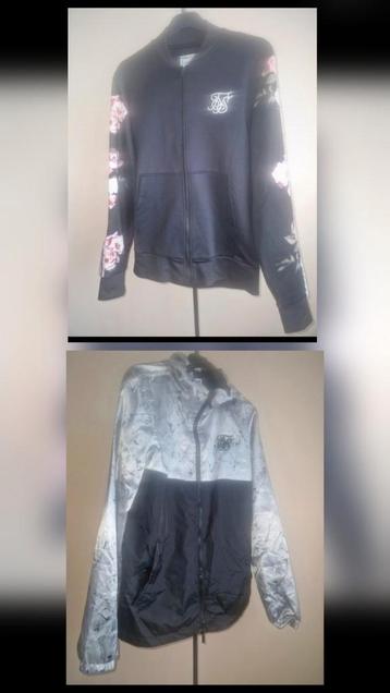 Zwart dames vest + zilver/zwart- kleurige regenjas. beschikbaar voor biedingen
