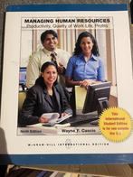 Managing Human Resources 9th Edition, Gelezen, Personeel en Organisatie, Ophalen of Verzenden
