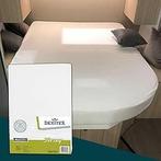 Queensbed/Eilandbed Jersey hoeslaken - wit, lichtgrijs of