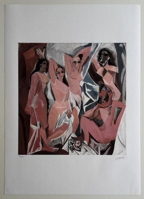 Pablo Picasso – Lithographie Les Demoiselles d'Avignon, Antiquités & Art, Art | Lithographies & Sérigraphies, Envoi