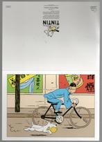 Grande carte postale double pliante : Tintin - Le lotus bleu, Ophalen of Verzenden
