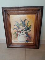 Schilderij bloemen., Antiek en Kunst, Ophalen