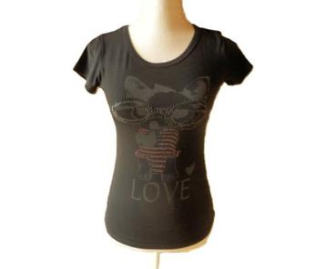 (17) -tee shirt femme t.36 noir beschikbaar voor biedingen
