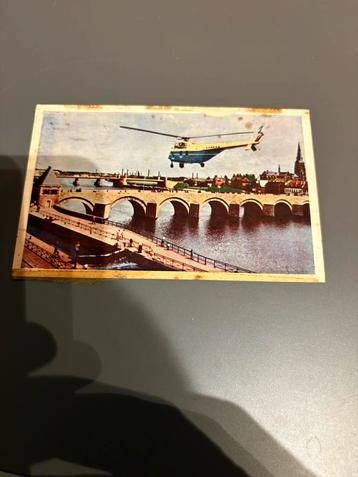 ansichtkaart van Maastricht, Sint Servaasbrug, heli Sabena beschikbaar voor biedingen