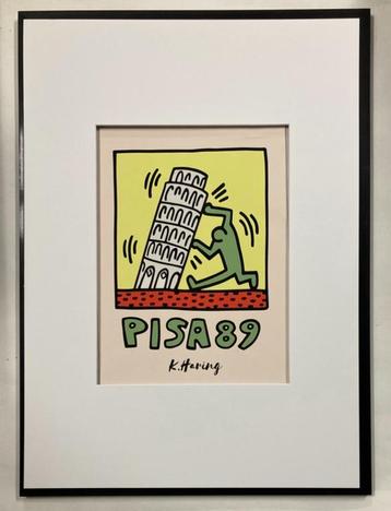 Keith Haring: uniek exemplaar. Ingelijst verkocht beschikbaar voor biedingen