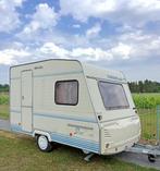 Keuringsvrije 750kg caravan 2002, luifel., Caravans en Kamperen, Standaard zit, Ringverwarming, Particulier, Koelkast