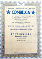 Combelga (Belgisch Congo) 1952, Postzegels en Munten, Ophalen of Verzenden, 1950 tot 1970, Aandeel