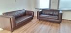 Te koop: mooi lederen bankstel, Huis en Inrichting, Ophalen