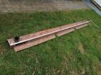 Koperen goot van 3,05meter met linker afvoer van 8cm, Doe-het-zelf en Bouw, Ophalen of Verzenden, Gebruikt
