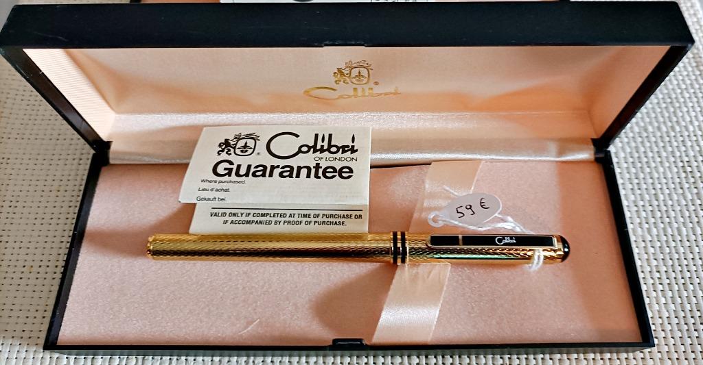 Stylo Plume Colibri Of London - Grain D'orge Doré, Acier, Neuf Jamais Encré, Avec Recharge