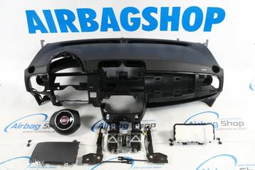 Airbag kit - Tableau de bord noir Fiat 500 (2007-2016)