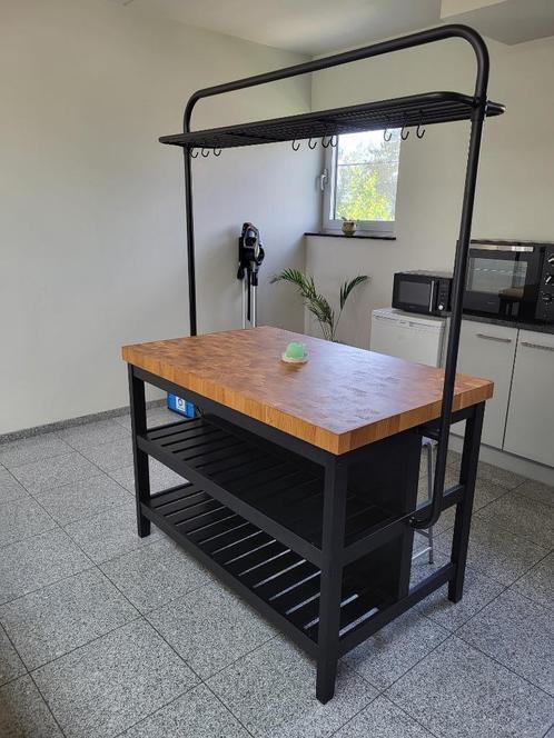 Keukeneiland ikea VADHOLMA + 2 krukjes, Huis en Inrichting, Keuken | Keukenelementen, Zo goed als nieuw, 150 tot 200 cm, 100 tot 150 cm