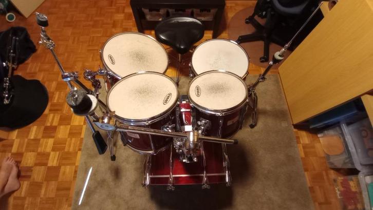 Drumstel Adams 6000 - goede tot zeer goede staat., Musique & Instruments, Batteries & Percussions, Utilisé, Autres marques, Enlèvement