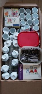 Verrines verrines blanches et en verre, Maison & Meubles, Enlèvement, Verre